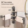 Handun Suction Cup Rotating Multi-Rod Towel Rack