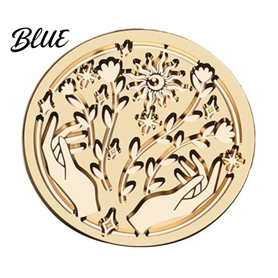 European Relief Seal Vintage Magic Themed Wax Stamp Head Solid Brass Exquisite Notebook Decoration Tool Engraved Sealing Head for Journal Envelope