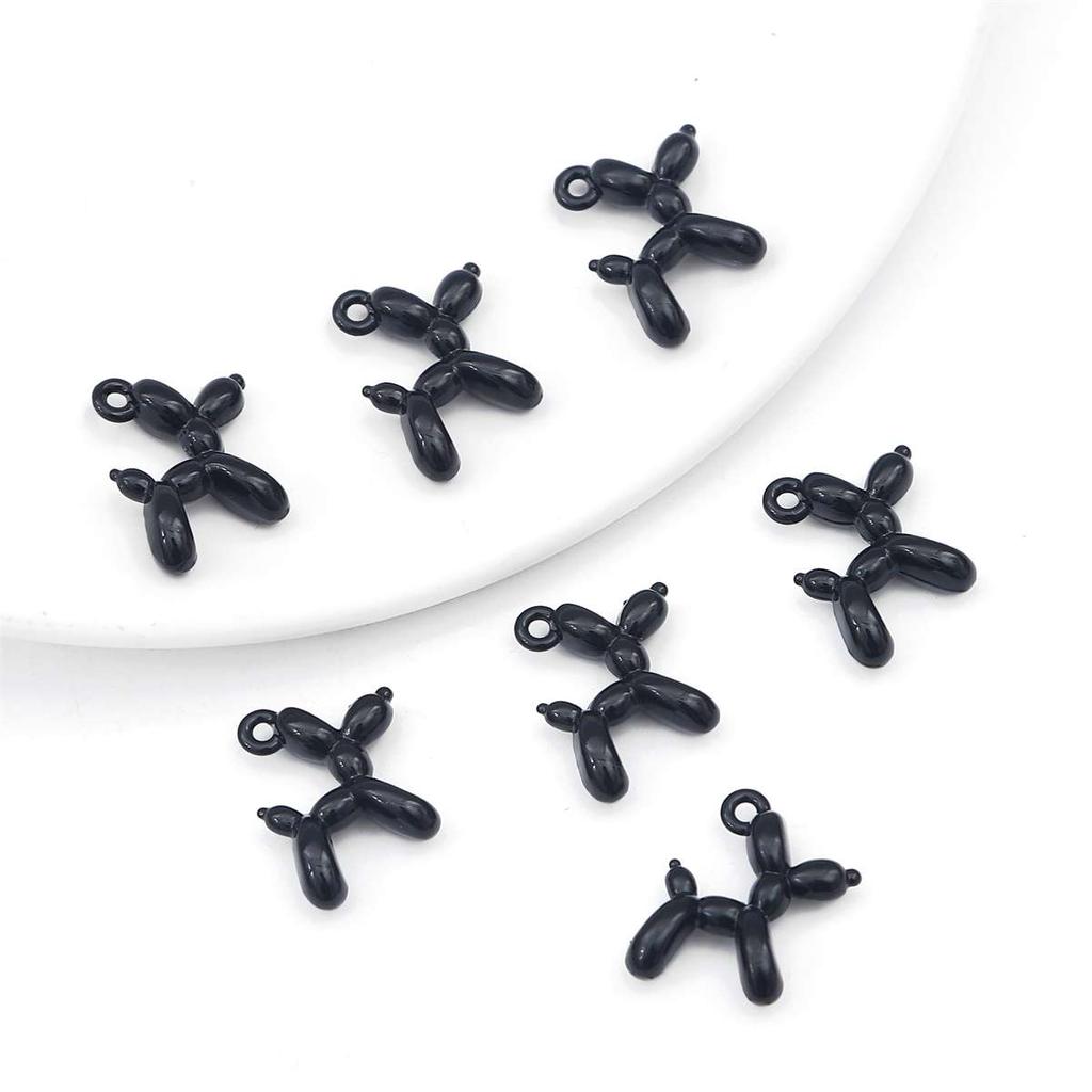 4-10Pcs Alloy Drop Oil Enamel Charms Multicolor Puppy Dog Pendant For Jewelry Making DIY Necklace Bracelet Earrings Crafts Findings
