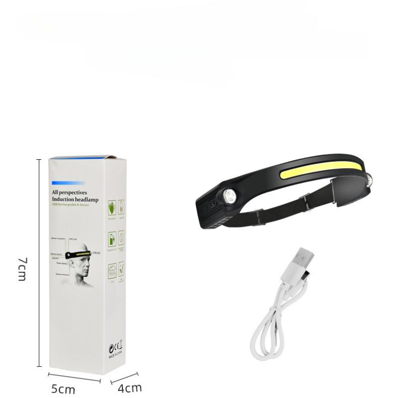 

Сенсорный налобный фонарь Светодиодный налобный фонарь Перезаряжаемый налобный фонарь Головной фонарь Встроенный аккумулятор 5 режимов освещения Рыбалка Кемпинг Фонарь KTY