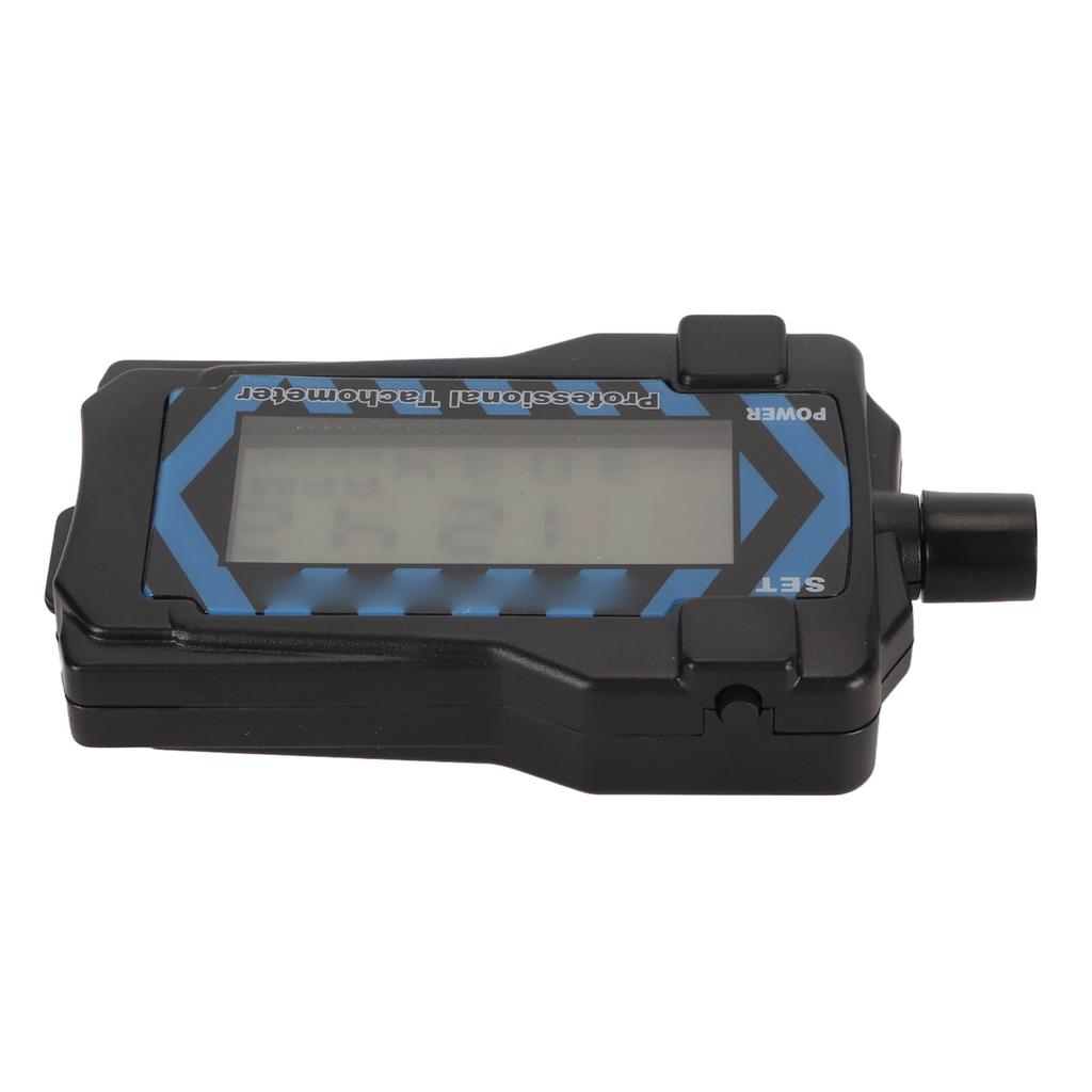 LED Handheld Tachometer Blue Backlit High Accuracy Easy Operation Propeller Speed Tester with Lanyard for RC Drone