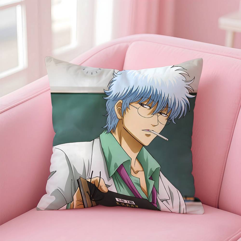 Anime G-GINTAMA Pillow Case pattern printing pillowcase living room sofa cushion cover bedroom room decor