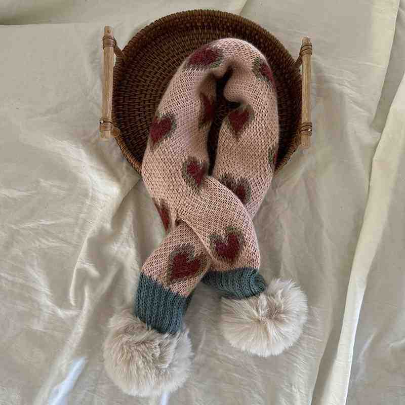 

Детский теплый шарф-крест, вязаный утолщенный шарф-хомут, защищающий от холода, мужской и женский иностранный шарф