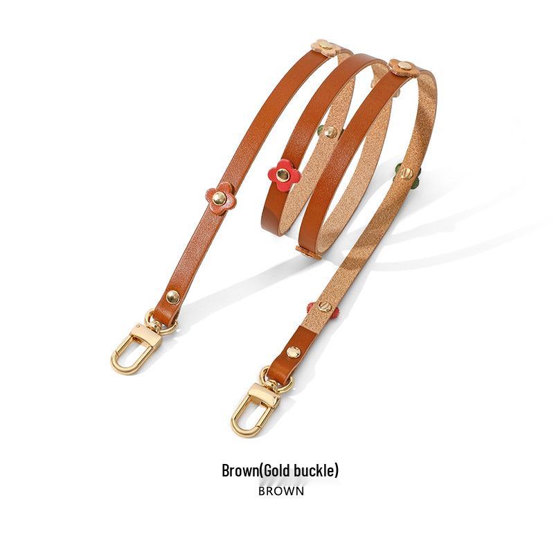 

Ma Huang Shi C-81 Цветочная кожа Тонкий ремешок Женская сумка Аксессуары: Длинный плечевой и телефонный шнурок