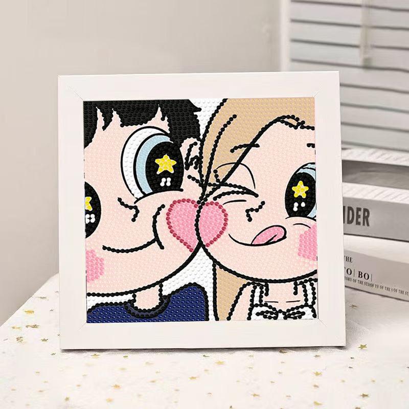 High-End Diamond Painting Diy Van Gogh Starry Sky Cat Creative Handmade Toy Table Decoration Diamond Painting With Frame