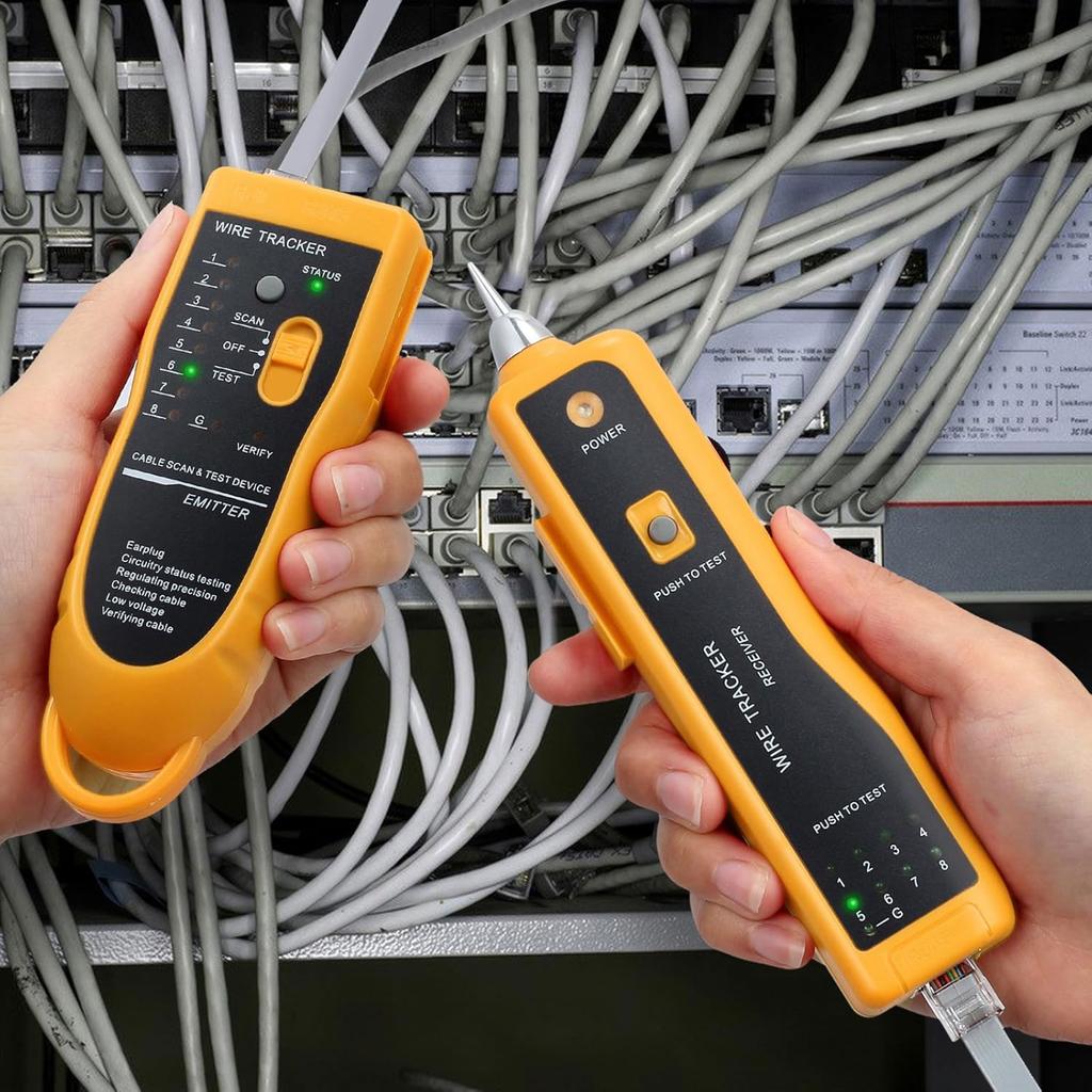 Handheld cable tester multifunctional cable inspection wire measuring instrument for network maintenance telephone line test