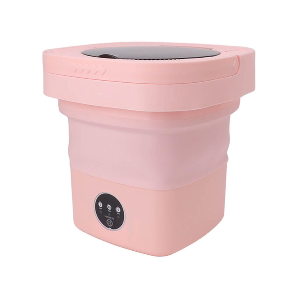 6.5L Washing Machine Folding Portable Automatic Deep Cleaning Wash and Spin Dry Washer with Water