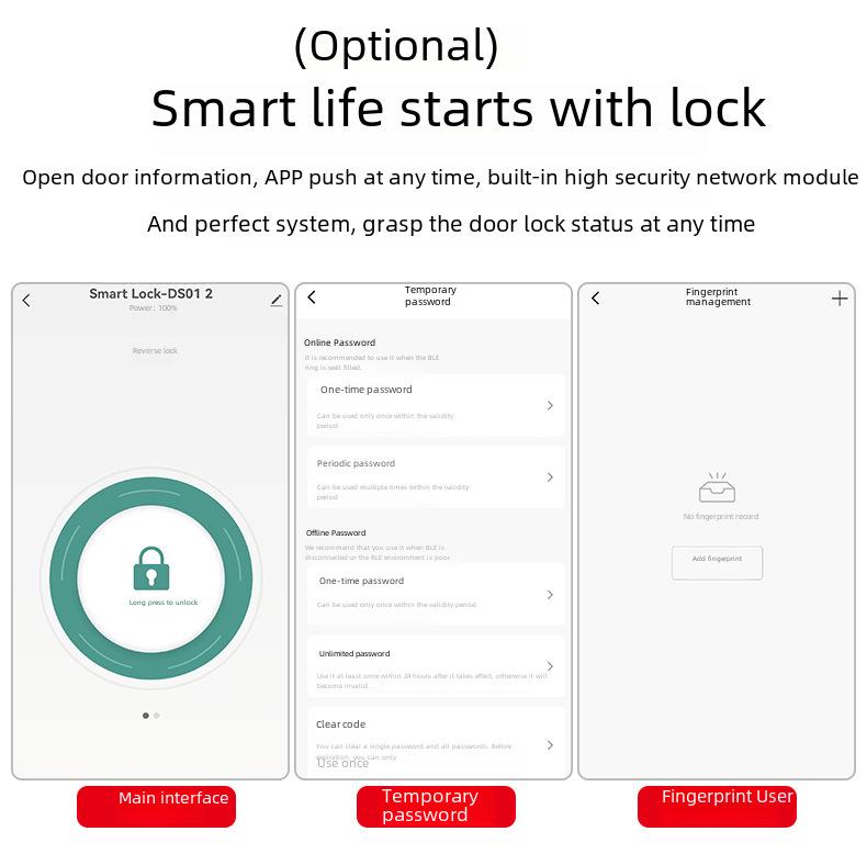 Smart Electronic Keypad Deadbolt Lock with Automatic Door Control