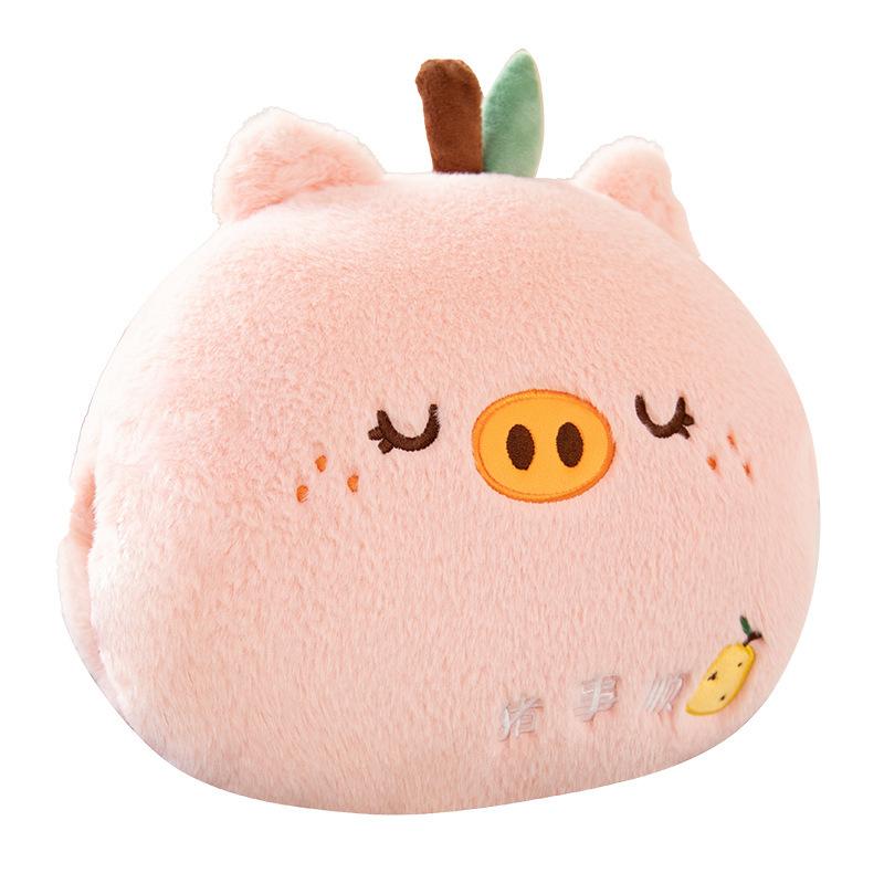 Cute Pig Pig Big Goose Plush Toy Dual-Purpose Pillow Blanket Office Nap Pillow Soft Warm Hand Cover Pillow Small Blanket