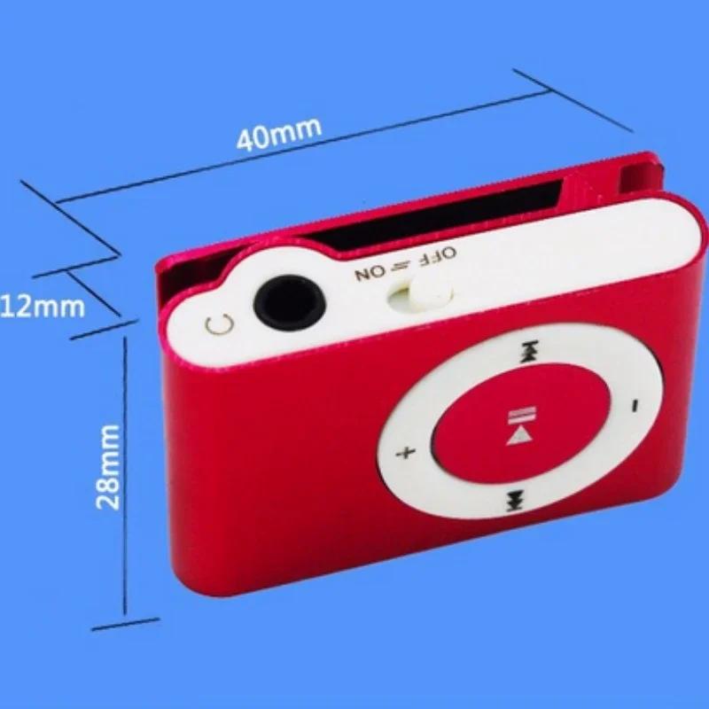 NEW Big promotion Mirror Portable MP3 player Mini Clip-type MP3 Player sport mp3 music player walkman