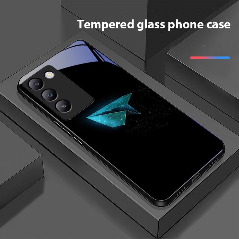 Vtipné ďábelské oči Pro Y72 33S 11 03 36 96 Lite 35 16 Iqoo 12 V40 SE 5G 29 40 21 30 X80 Pro Vivo Tvrzené sklo Kryt na telefon