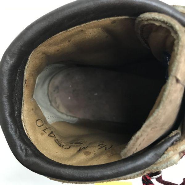 Vasque mountain trekking boots 25.5 brown USA 80s? initial vintage(USED)