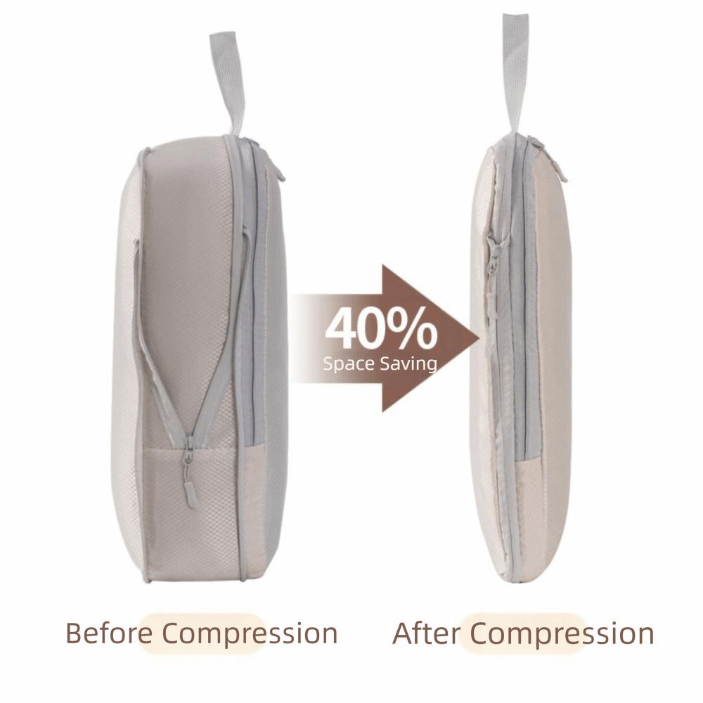 4Pcs 4 Size Travel Compression Packing Cubes Bag Waterproof Travel Bag  Travel