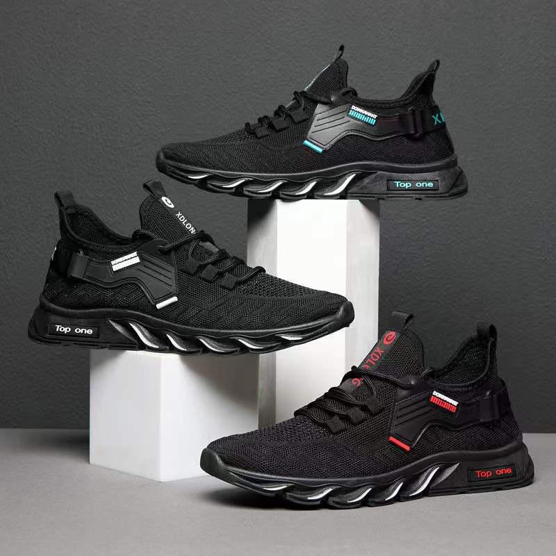 Fashion Men Sneakers Mesh Casual Shoes Lac-up Men Shoes Lightweight Vulcanize Shoes Walking Sneakers Zapatillas Hombre