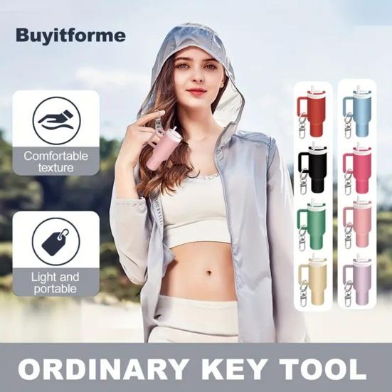 Přívěšek na klíče na mini skleničku Kompaktní design Odnímatelný mini kelímek na vodu Přívěsek na klíče Držák na rtěnku Přívěsek na klíče Taška na klíče Klíče Do peněženky