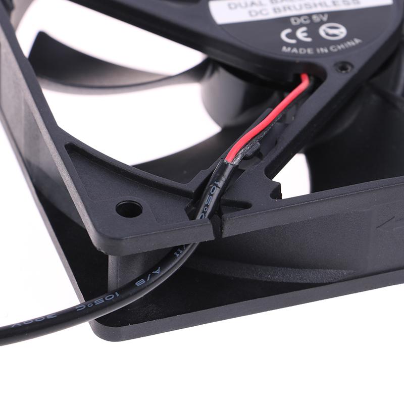 12025 Fan 5/12/24V Fan Dc Brushless Cooling Fan Usb 2Pin Pc Computer Case Cooler