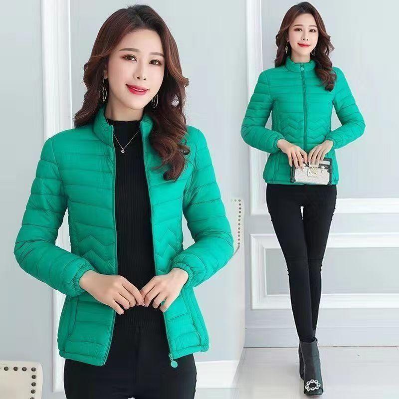 Damen kurze baumwollgepolsterte Kleidung, Winter neue schmal geschnittene Daunen baumwollgepolsterte Kleidung, Stehkragen baumwollgepolsterte Jacken.