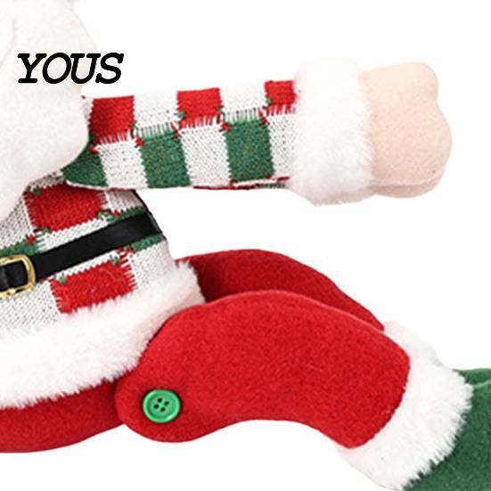 Seasonal Window Treatments Christmas Curtain Tiebacks, Santa Snowman Reindeer Fasteners, Buckles Festive Decor for Home, Holiday Party
