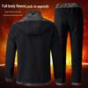 Men's Waterproof Camouflage Workwear Set - Velvet Lined, Wear-Resistant, Outdoor Cold Protection