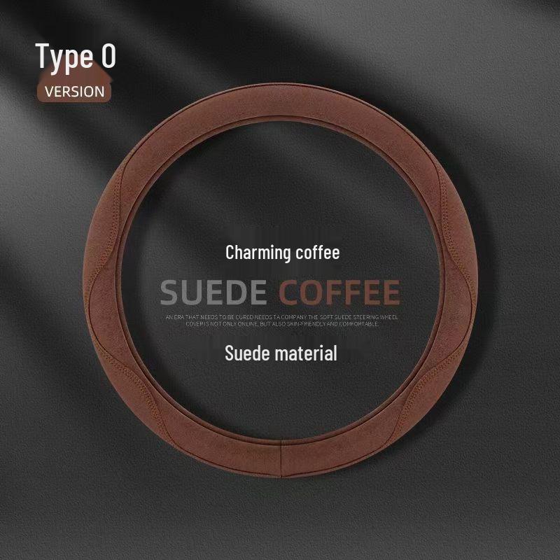 Universeller rutschfester Wildleder-Lenkradbezug - Ganzjährig, bequem & stilvoll