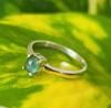 Natural  Paraiba Tourmaline Gemstone 925 Sterling Silver Rare Ring Sz 5.5 US A26