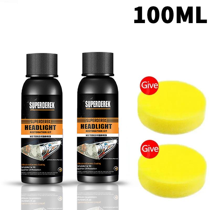 Headlight Polish Headlight Restoration Polish Kit Liquid Vaporizer Polymer Liquid Anti-scratch Scratch Clean Maintenance