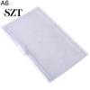 A5/A6/A7 Zippered Lock Envelope Document File Bag Transparent Pocket Organizer