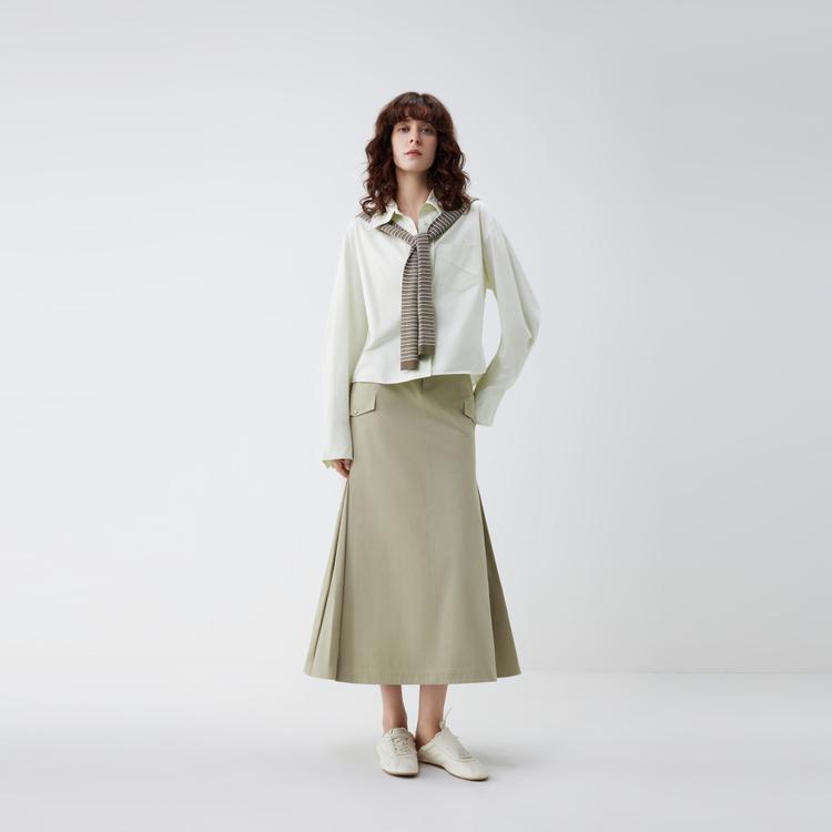 ELLE Elegant French Design Commuter Midi Skirt Women skirts ER52280
