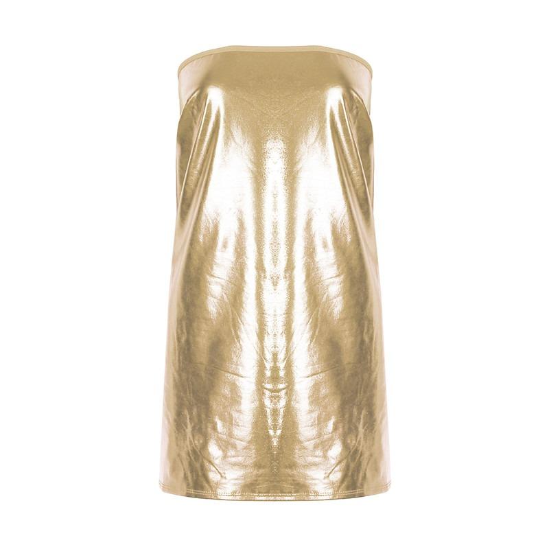 Glisten PVC Faux Leather Minidress Bodystockings Babydoll Lingerie Sets Underwear Bodysuits