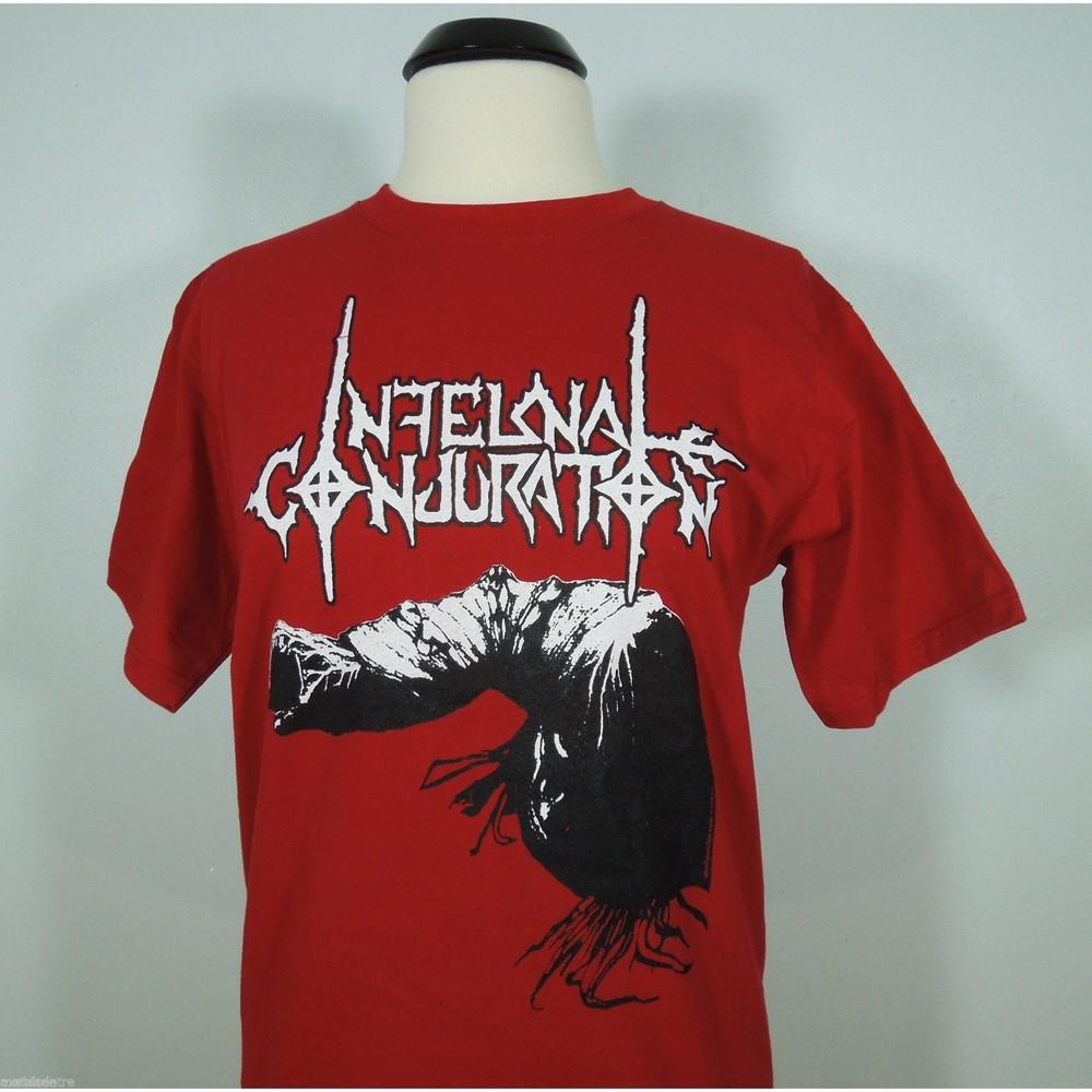 INFERNAL CONJURATION The Armies Of Hell XL RED T-Shirt Mens Unisex T-Shirt S