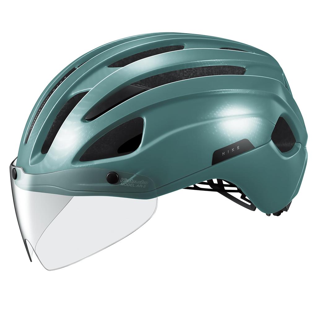 KABUTO HIKE Bicycle Teal Helmet, Size S/M (Head Circumference 55-58cm), Color