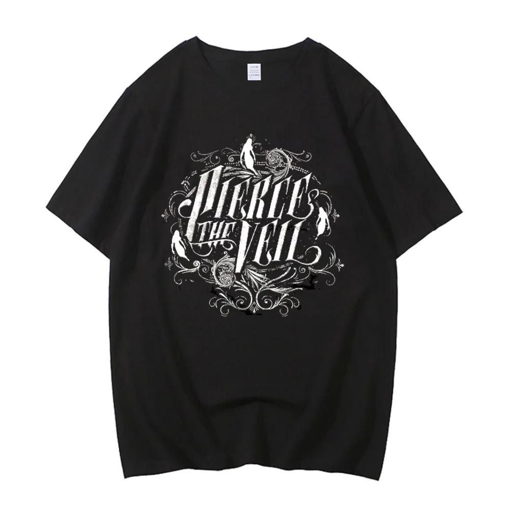 Pierce The Veil T Shirt Women Band Short Sleeve Cotton Black Unisex Shirt Tshirt Men Summer Casual Crew Neck Tees