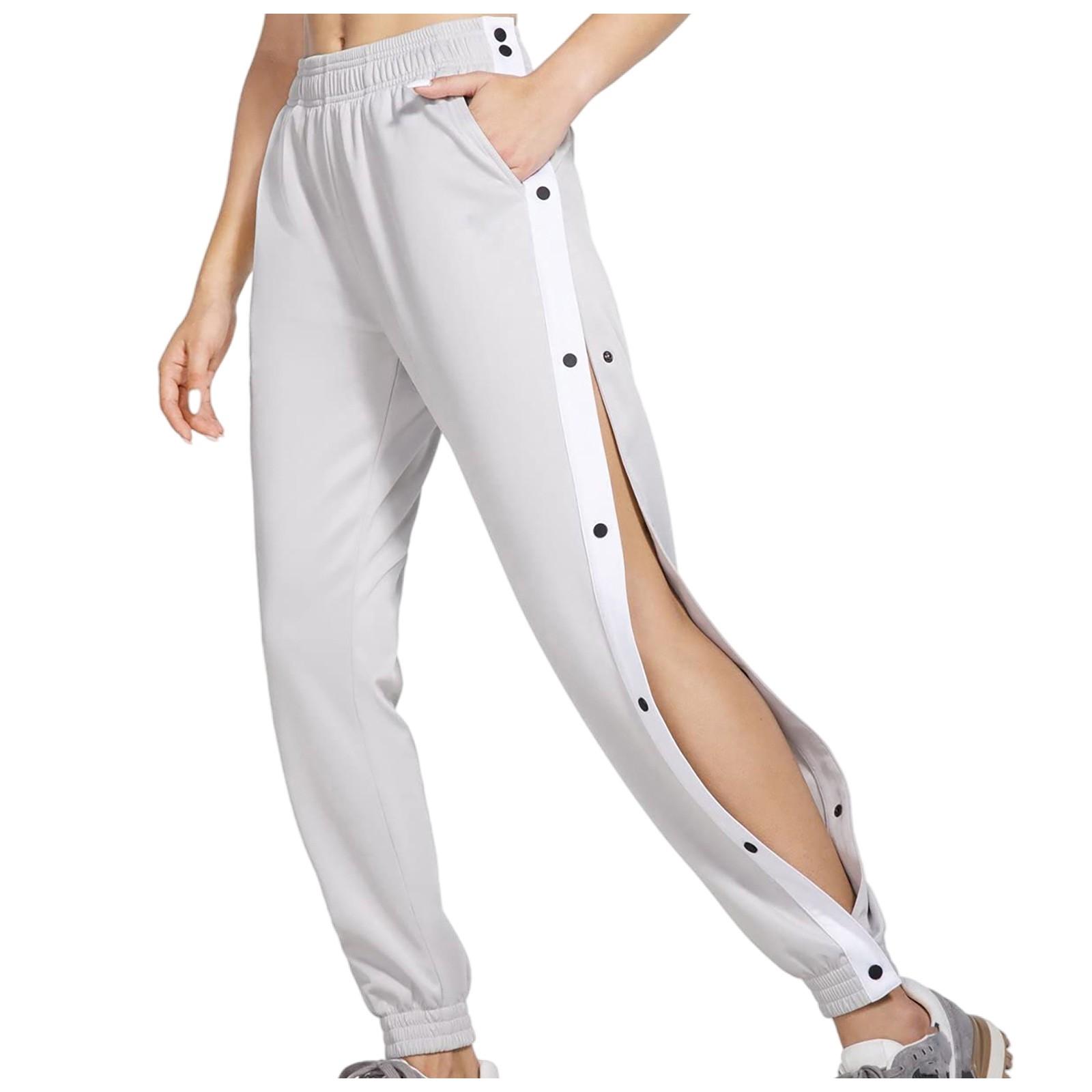 

Жен. Однотонный Эластичный пояс на кулиске Широкие брюки Брюки на кулиске XL серый