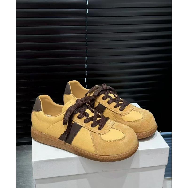 

New leather big head bread shoes doll head casual shoes board shoes sports shoes flat women s shoes 40