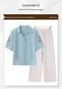 2026 Summer Cotton Linen Shirt & Pants Set for Middle-aged Women – Chinese Style, Short Sleeve T-shirt