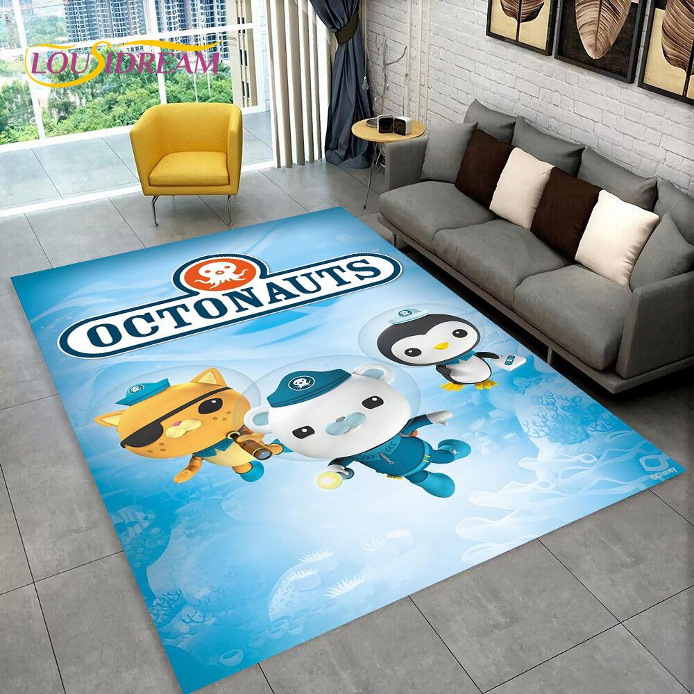 The Octonauts Barnacles Cute Cartoon Rug Carpet for Living Room Bedroom Home Decor,Floor Mat Non-slip for Sofa Doormat Gift Kids