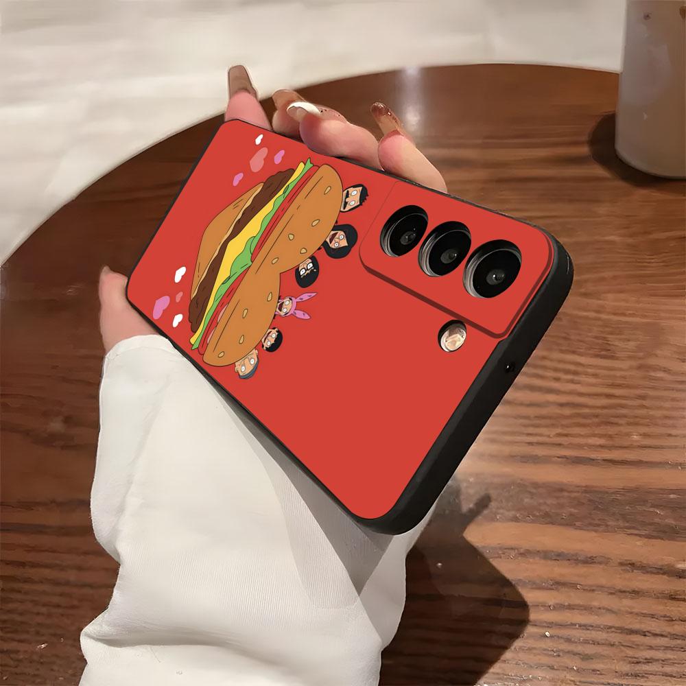 B-Bobs B-Burgers Phone Case For Samsung S26 S25 S24 FE S23 S22 S21 Plus S20 Ultra Note20Ultra Black Soft Shell
