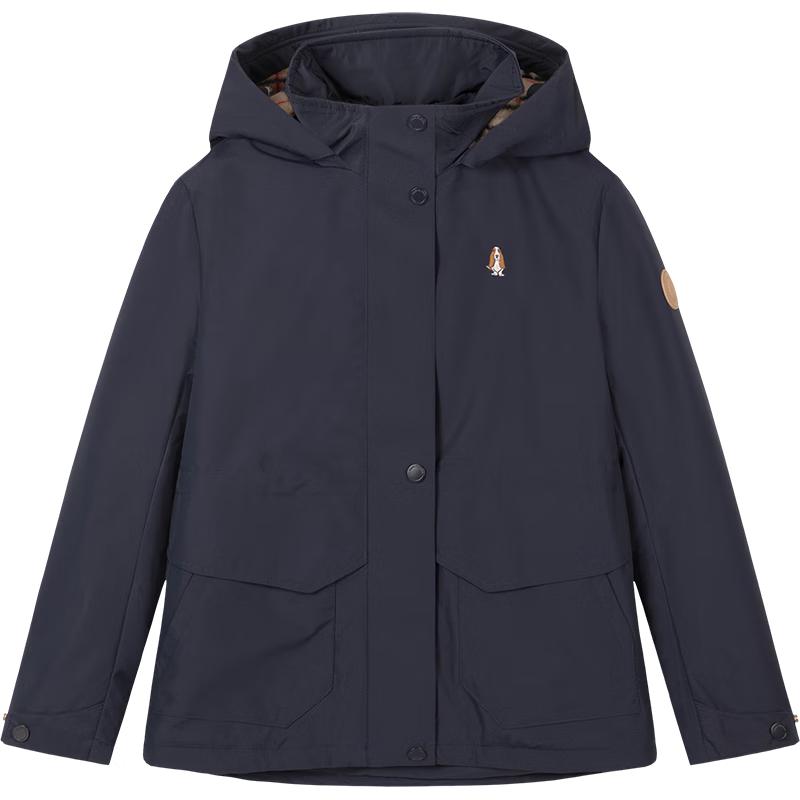 

Hush Puppies Girls 3-Proof Fleece-Lined Hooded Windbreaker 140