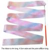 2m4m Kids Dancing Gymnastics Silk Band Wands Glittering Rhythmic Artistic Ballet Twirling Silk