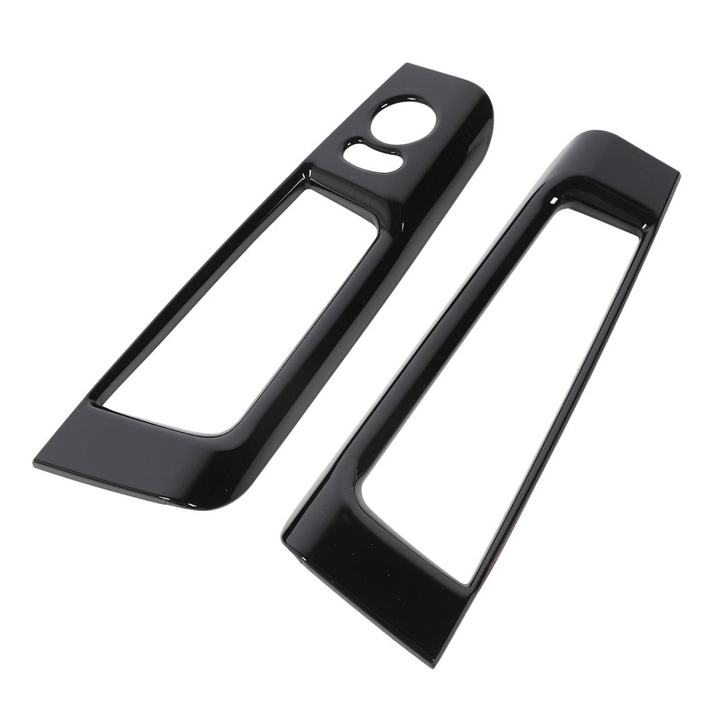 Interior Door Storage Organizer Cover Trims Inner Door Storage Box Frame Trim For Abarth 595 LHD 2007‑2024 Glossy Black