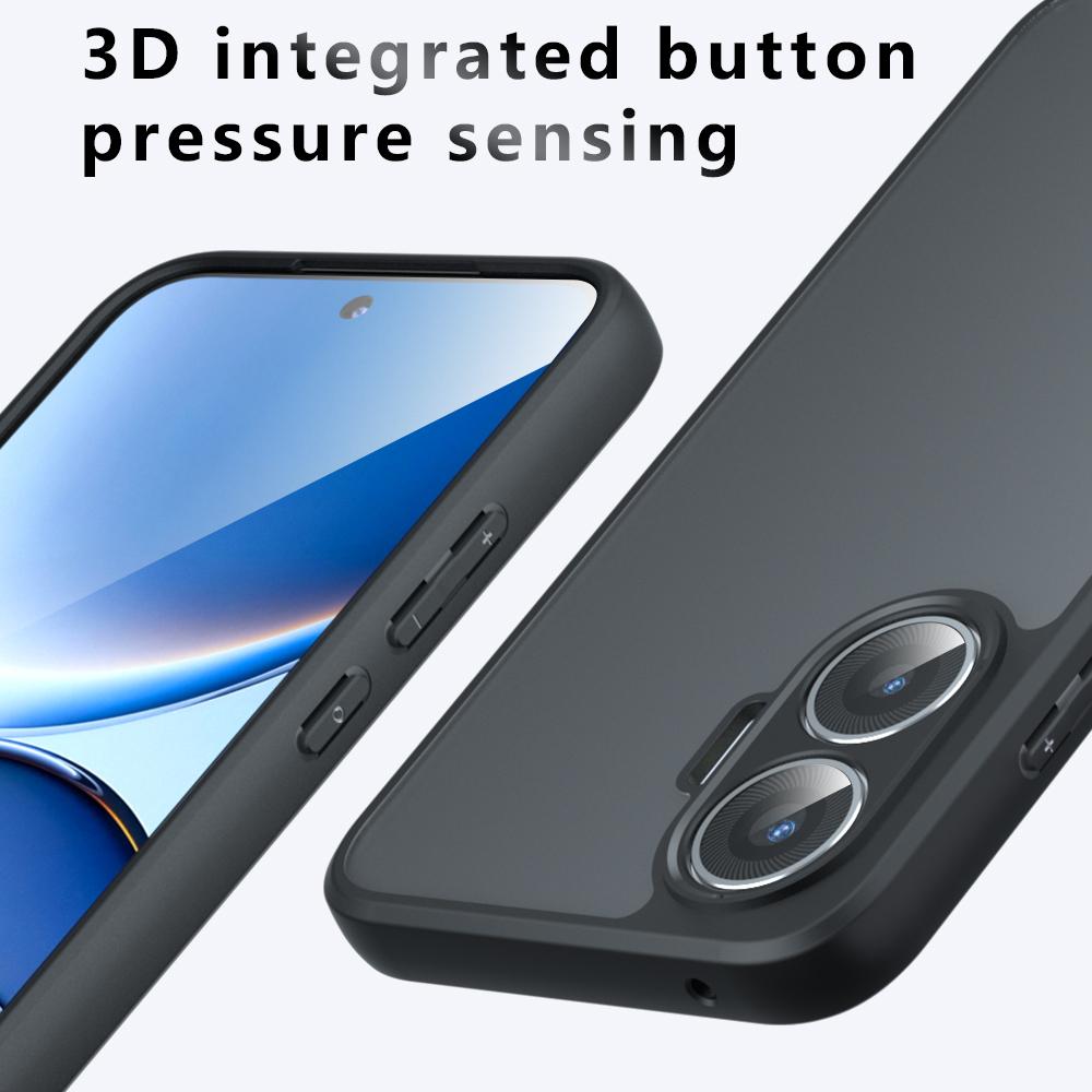 Matte Shockproof Transparent Cover For Xiaomi Redmi Turbo 4 Pro Clear Acrylic PC + TPU Bumper Cover For POCO F7 Shell