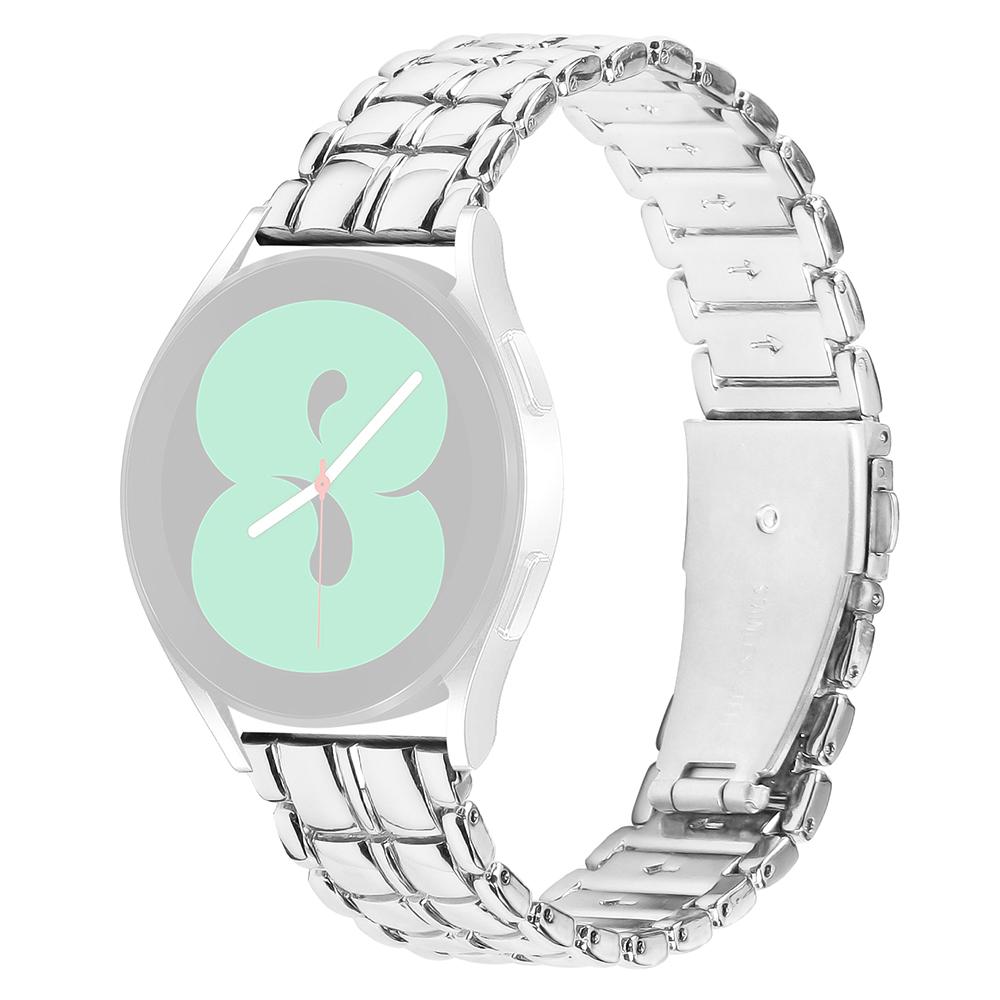 

For Garmin Vivomove3/GarminMove 3 20mm Grid Texture Stainless Steel Watch Band Replacement Silver