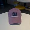 Embroidery Cap Men's and Women's Hats Ins Feng Shui Washing Cap Casual Versatile Color Matching Soft Top Sunshade Baseball Cap Letters