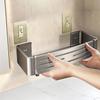 Space Aluminum Bathroom Shelf Self Adhesive Wall Mount Shower Rack No Drill Shampoo Hanger Bath Room Makeup Basket Storage Caddy