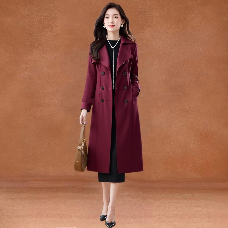 Kabei'er Women's Chic British Style Long Trench Coat