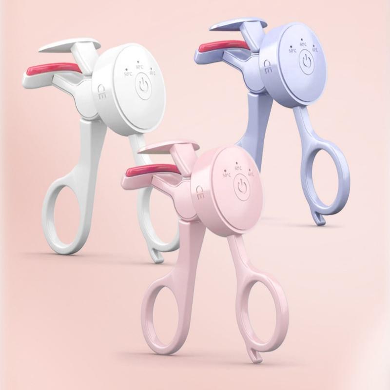New Frameless Heated Eyelash Curler Intelligent Temperature Control Rechargeable Eyelash Long-lasting Curling Device