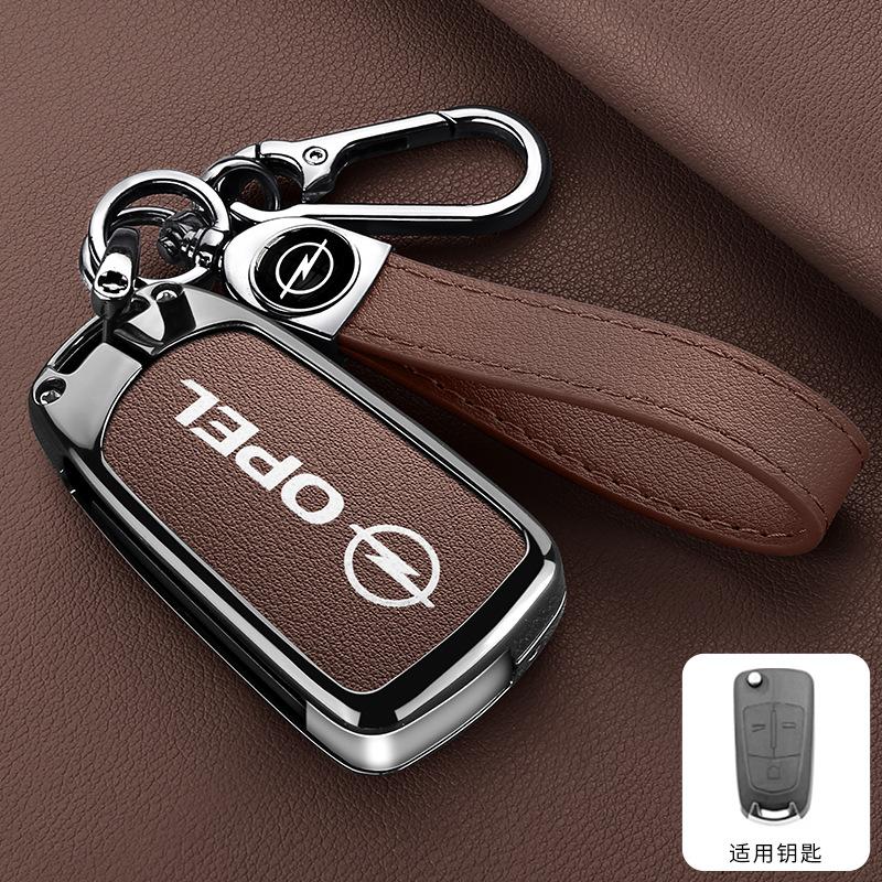 Car Key Box Cover Shell For Vauxhall Opel Astra H J Corsa D Insignia Vectra Zafira Signum Antigo Omega Leather Protective Box