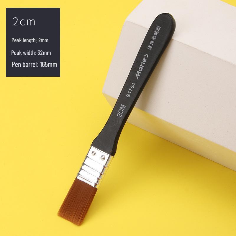 Mali Nylon Hog Bristle Brush for Oil & Watercolor Painting Mali Brush Board Brush