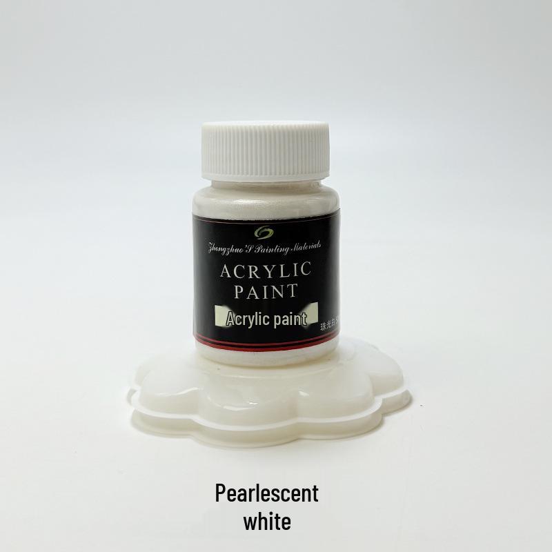 Zhongzhuo Pearlescent Metallic Acrylic Paint Set - 50ml, 12 Colors, EN71 Certified for Wall and Graffiti Art
