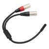 Professional Balanced Dual XLR Male to 3.5mm Female Stereo Cable  Microphone Connection